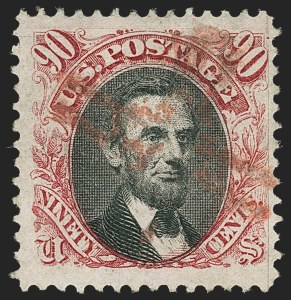 Sale 1133, Lot 274, 90c 1869 Pictorial Issue (Scott 122)