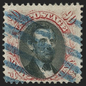 Sale 1133, Lot 282, 90c 1869 Pictorial Issue (Scott 122)
