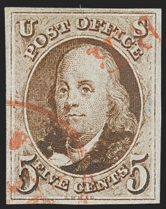 Sale 1133, Lot 29, 1847 Issue (Scott 1-1d)