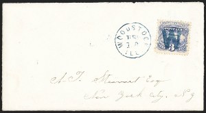 Sale 1133, Lot 303, 1c-3c 1869 Pictorial Issue Covers (Scott 112-114)