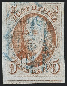 Sale 1133, Lot 33, 1847 Issue (Scott 1-1d)