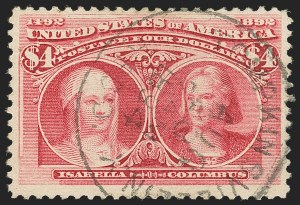 Sale 1133, Lot 383, 1893 Columbian Issue (Scott 230-245)