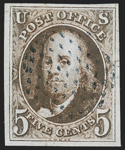 Sale 1133, Lot 4, 1847 Issue (Scott 1-1d)