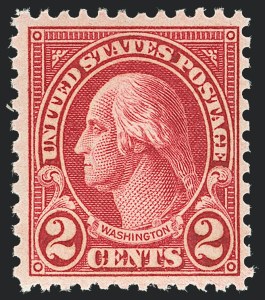 Sale 1133, Lot 454, 1922 thru Later Issues, 2c Carmine, Ty. II (634A) Sale 1133, Lot 454, 1922 thru Later Issues