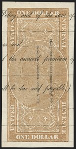 Sale 1133, Lot 574, Second Issue thru Private Die Revenues and Revenue Group Lots