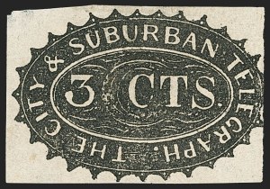 Sale 1133, Lot 613, Telegraph Stamps and Covers