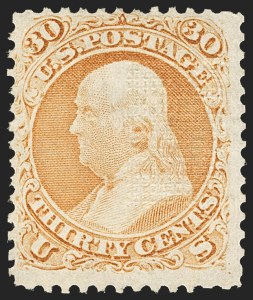 Sale 1134, Lot 100, 1867-68 Grilled Issue (Scott 79-101)