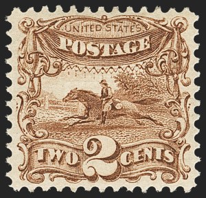 Sale 1134, Lot 114, 1869 Pictorial Issue (Scott 112-122), 2c Brown (113) Sale 1134, Lot 114, 1869 Pictorial Issue (Scott 112-122)