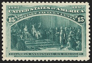 Sale 1134, Lot 191, 1893 Columbian Issue (Scott 230-245)