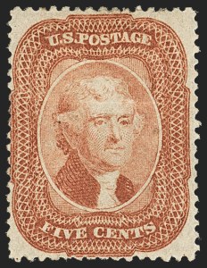 Sale 1134, Lot 36, 1857-60 Issue (Scott 18-39)