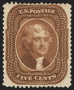 Sale 1134, Lot 40, 1857-60 Issue (Scott 18-39)