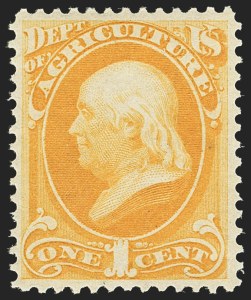 Sale 1135, Lot 501, Agriculture Department (Scott O1-O9)