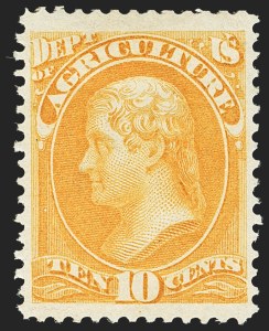 Sale 1135, Lot 505, Agriculture Department (Scott O1-O9)