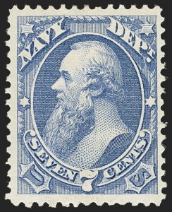 Sale 1135, Lot 529, Navy Department (Scott O35-O45)