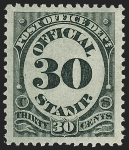 Sale 1135, Lot 537, Post Office Department (Scott O47-O56)