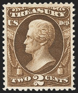 Sale 1135, Lot 555, Treasury Department (Scott O72-O82)