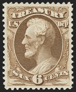 Sale 1135, Lot 556, Treasury Department (Scott O72-O82)