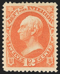 Sale 1135, Lot 573, 1879 American Bank Note Co. Printing on Soft Paper (Scott O94-O125)