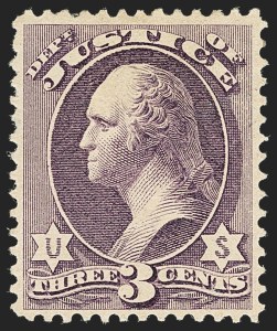 Sale 1135, Lot 576, 1879 American Bank Note Co. Printing on Soft Paper (Scott O94-O125)