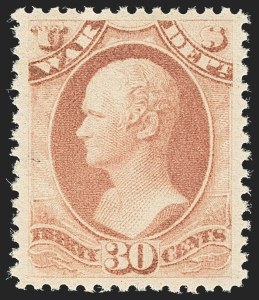 Sale Number 1135, Lot Number 583, 1879 American Bank Note Co. Printing on Soft Paper (Scott O94-O125)