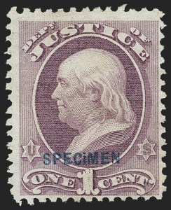 Sale 1135, Lot 611, Official Special Printings - Justice Department