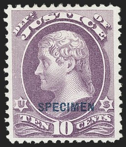 Sale 1135, Lot 614, Official Special Printings - Justice Department