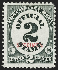 Sale 1135, Lot 641, Official Special Printings - Post Office Department