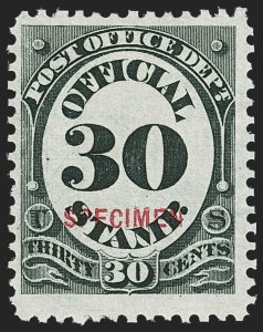 Sale 1135, Lot 648, Official Special Printings - Post Office Department
