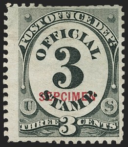 Sale 1135, Lot 651, Official Special Printings - Post Office Department