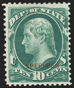 Sale 1135, Lot 657, Official Special Printings - State Department