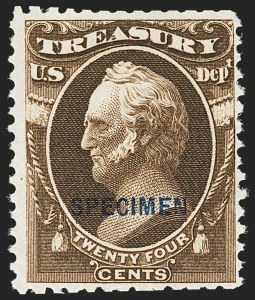 Sale 1135, Lot 684, Official Special Printings - Treasury Department