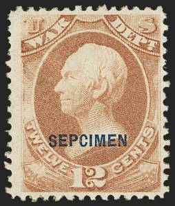 Sale 1135, Lot 702, Official Special Printings - War Department