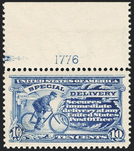 Sale 1138, Lot 1731, Special Delivery, Registration (Scott E1-E12a, F1)