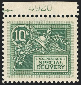 Sale 1138, Lot 1732, Special Delivery, Registration (Scott E1-E12a, F1)