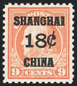 Sale 1138, Lot 1772, Offices in China (Scott K1-K17)