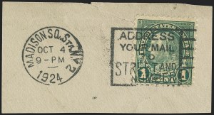 Sale 1139, Lot 97, Washington-Franklin and Later Issues