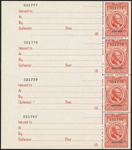 Sale 1140, Lot 1348, Revenues