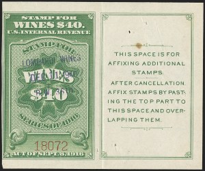 Sale 1140, Lot 1354, Revenues, Wine Stamps