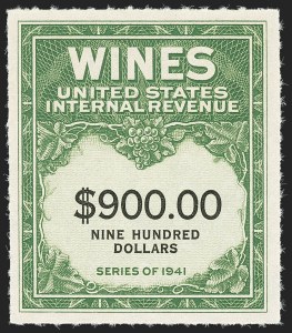 Sale 1140, Lot 1362, Revenues, Wine Stamps