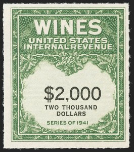 Sale 1140, Lot 1363, Revenues, Wine Stamps
