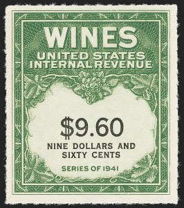 Sale 1140, Lot 1371, Revenues, Wine Stamps