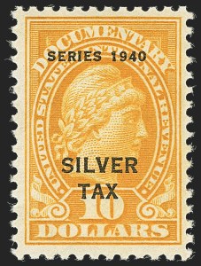 Sale 1140, Lot 1383, Revenues, Silver Tax