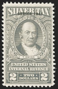 Sale 1140, Lot 1386, Revenues, Silver Tax, $2.00 Gray, "Series 1941" Ovpt., Silver Tax (RG71) Sale 1140, Lot 1386, Revenues, Silver Tax
