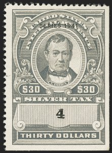 Sale 1140, Lot 1391, Revenues, Silver Tax