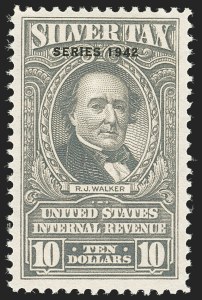 Sale 1140, Lot 1397, Revenues, Silver Tax