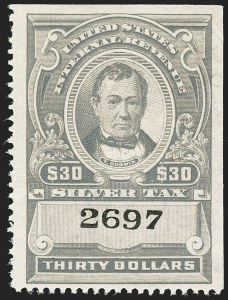 Sale 1140, Lot 1404, Revenues, Silver Tax