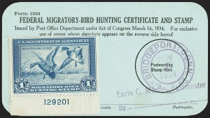 Sale 1140, Lot 1427, Hunting Permits
