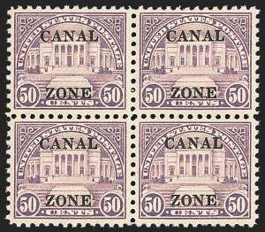 Sale 1140, Lot 1490, U.S. Possessions, Canal Zone