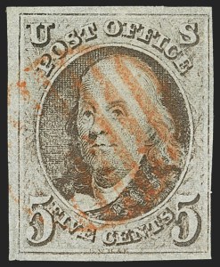 Sale 1140, Lot 293, 1847 Issue (Scott 1-2)