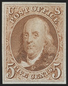 Sale 1140, Lot 306, 1875 Reproduction of 1847 Issue (Scott 3-4)